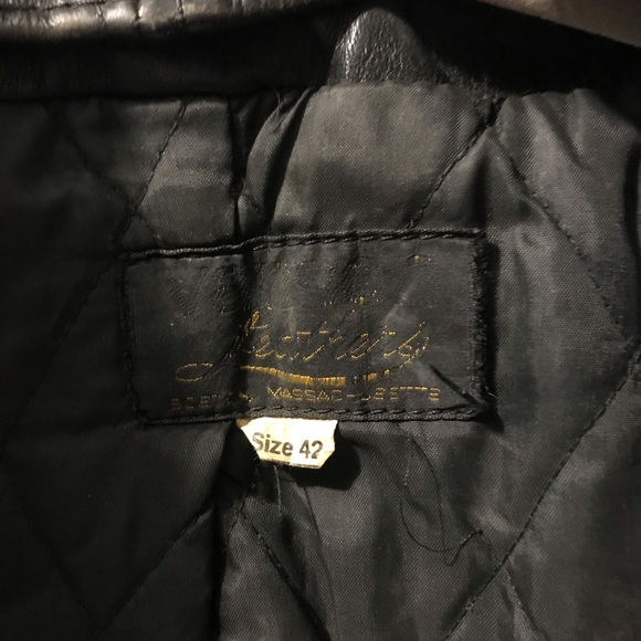 Vintage 60's Vanson Highwayman Leather Jacket Quilted Lining Worn Size 42 - Picture 4 of 10
